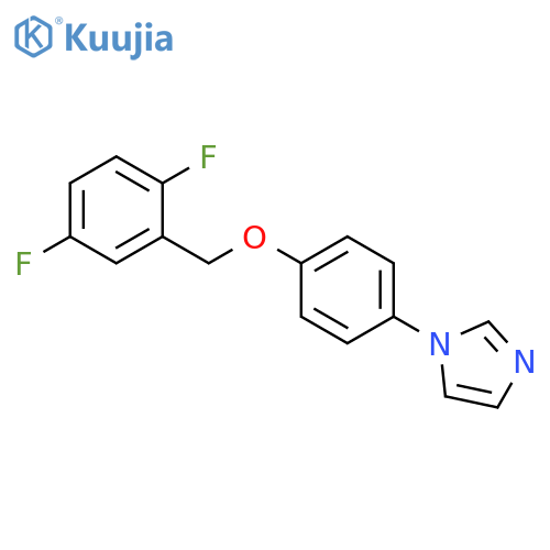 1H-Imidazole, 1-[4-[(2,5-difluorophenyl)methoxy]phenyl]- structure