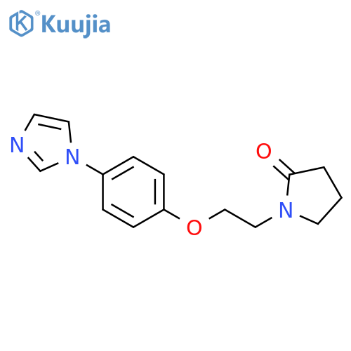 2-Pyrrolidinone, 1-[2-[4-(1H-imidazol-1-yl)phenoxy]ethyl]- structure