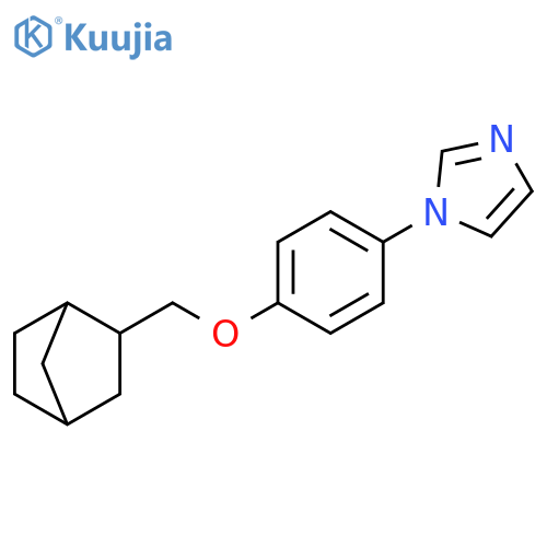 1H-Imidazole, 1-[4-[(1R,4S)-bicyclo[2.2.1]hept-2-ylmethoxy]phenyl]- structure
