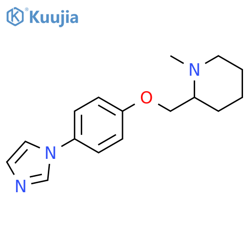 Piperidine, 2-[[4-(1H-imidazol-1-yl)phenoxy]methyl]-1-methyl- structure