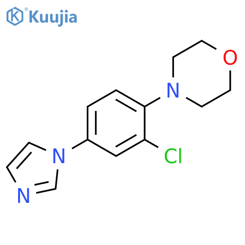 Morpholine, 4-[2-chloro-4-(1H-imidazol-1-yl)phenyl]- structure