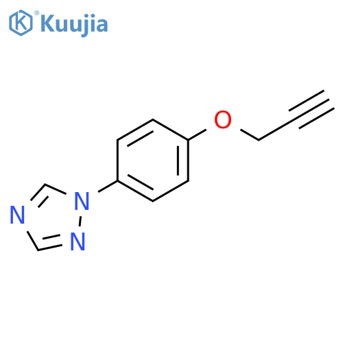 1H-1,2,4-Triazole, 1-[4-(2-propynyloxy)phenyl]- structure