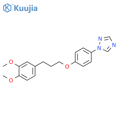 1H-1,2,4-Triazole, 1-[4-[3-(3,4-dimethoxyphenyl)propoxy]phenyl]- structure
