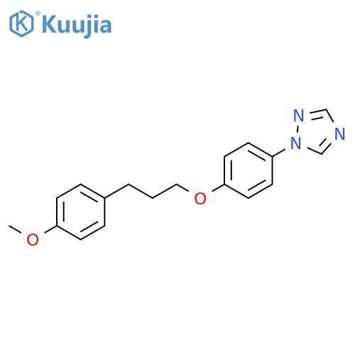 1H-1,2,4-Triazole, 1-[4-[3-(4-methoxyphenyl)propoxy]phenyl]- structure