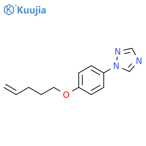 1H-1,2,4-Triazole, 1-[4-(4-pentenyloxy)phenyl]- structure