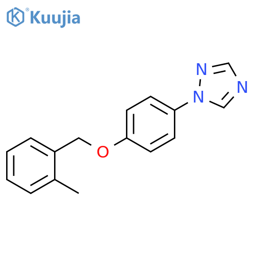 1H-1,2,4-Triazole, 1-[4-[(2-methylphenyl)methoxy]phenyl]- structure