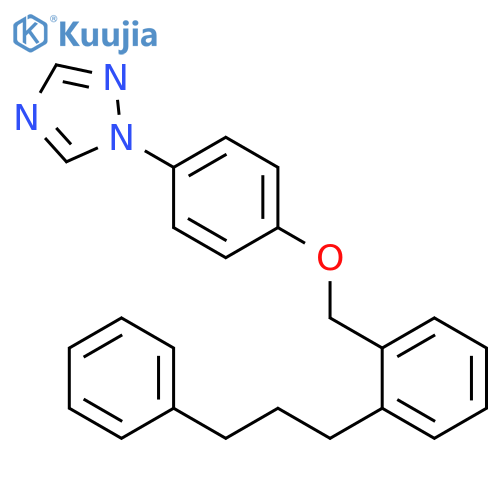 1H-1,2,4-Triazole, 1-[4-[[2-(3-phenylpropyl)phenyl]methoxy]phenyl]- structure