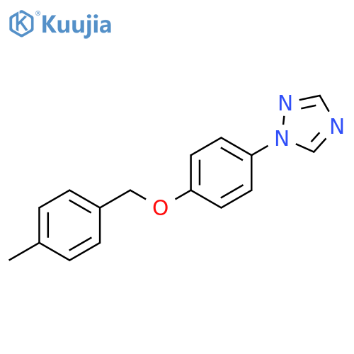 1H-1,2,4-Triazole, 1-[4-[(4-methylphenyl)methoxy]phenyl]- structure