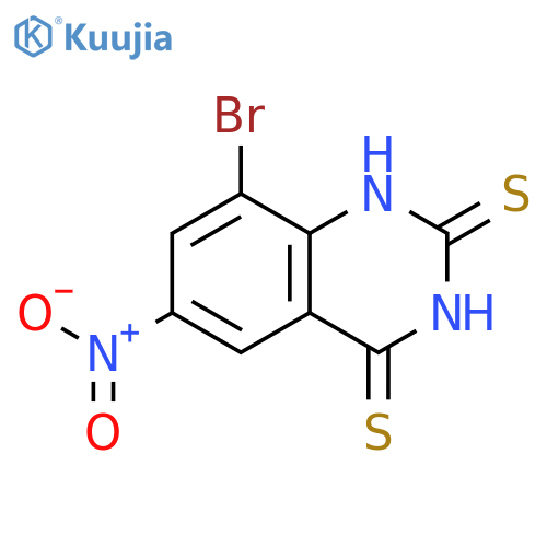 2,4(1H,3H)-QUINAZOLINEDITHIONE, 8-BROMO-6-NITRO- structure