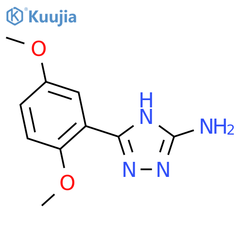 5-(2,5-Dimethoxyphenyl)-4h-1,2,4-triazol-3-amine structure