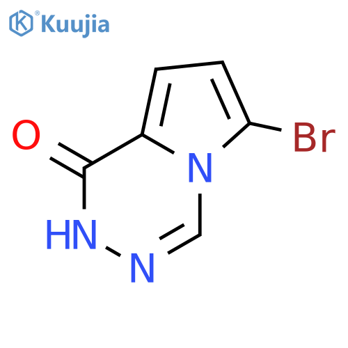 6-bromo-Pyrrolo[1,2-d][1,2,4]triazin-1(2H)-one structure