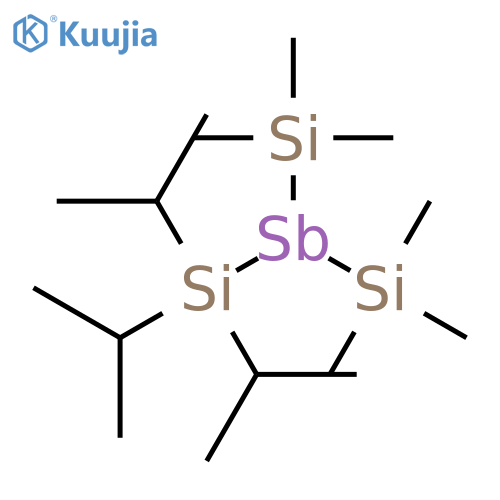 STIBINE, BIS(TRIMETHYLSILYL)[TRIS(1-METHYLETHYL)SILYL]- structure