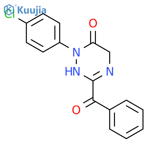 1,2,4-Triazin-6(1H)-one, 3-benzoyl-1-(4-chlorophenyl)-2,5-dihydro- structure