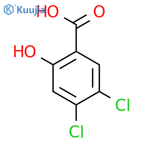 4,5-Dichloro-2-hydroxybenzoic acid structure