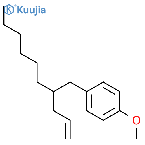 Benzene, 1-methoxy-4-[2-(2-propenyl)octyl]- structure