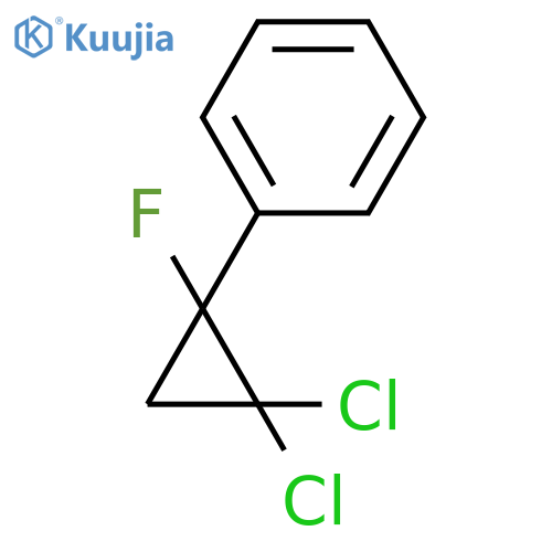 (2,2-Dichloro-1-fluorocyclopropyl)benzene structure