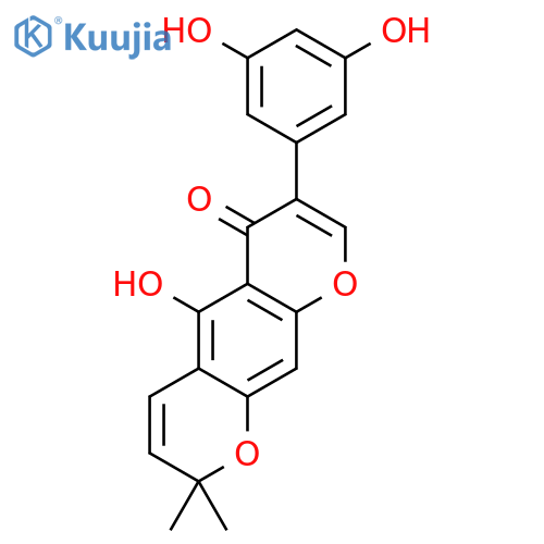 7-(3,5-dihydroxyphenyl)-5-hydroxy-2,2-dimethyl-2H,6H-pyrano[3,2-g]chromen-6-one structure
