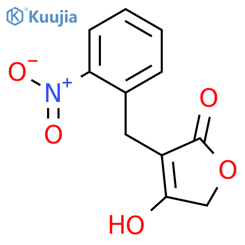 2(5H)-FURANONE, 4-HYDROXY-3-[(2-NITROPHENYL)METHYL]- structure