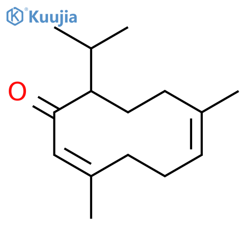 (2Z,6Z,10S)-3,7-dimethyl-10-(1-methylethyl)cyclodeca-2,6-dien-1-one structure