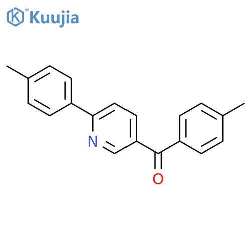 Methanone, (4-methylphenyl)[6-(4-methylphenyl)-3-pyridinyl]- structure