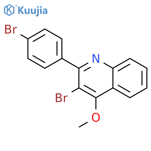 Quinoline, 3-bromo-2-(4-bromophenyl)-4-methoxy- structure