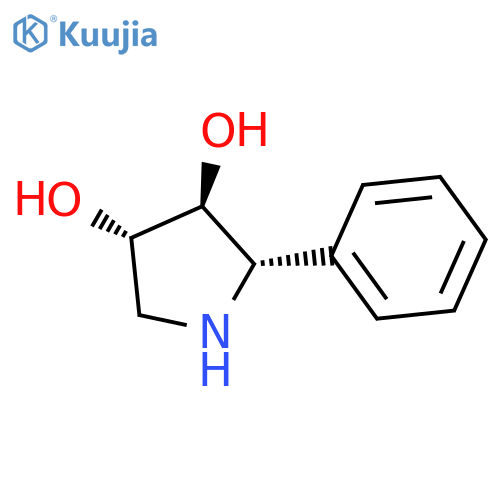 3,4-Pyrrolidinediol, 2-phenyl-, (2S,3S,4S)- structure