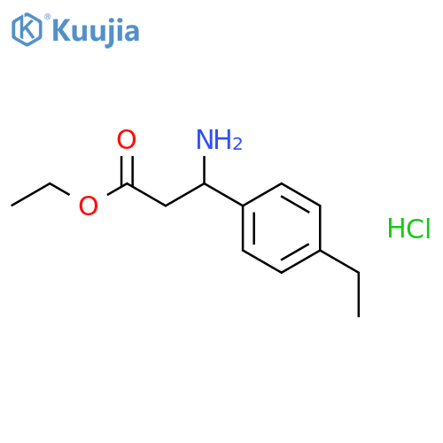 Ethyl 3-Amino-3-(4-ethylphenyl)propanoate Hydrochloride structure