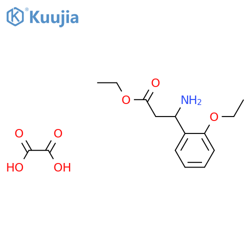 Ethyl 3-amino-3-(2-ethoxyphenyl)propanoate oxalate structure