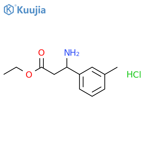 Ethyl 3-Amino-3-(3-methylphenyl)propanoate Hydrochloride structure