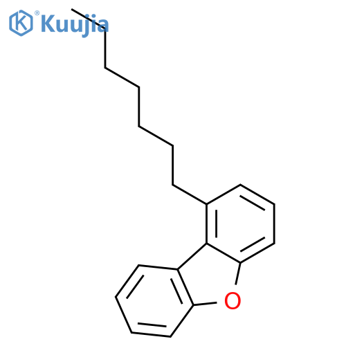 DIBENZOFURAN, 1-HEPTYL- structure