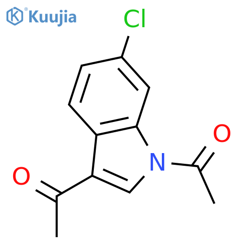 1H-Indole, 1,3-diacetyl-6-chloro- structure