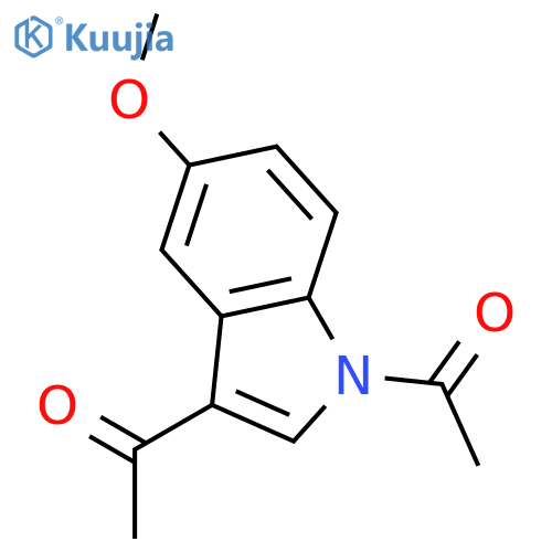 1H-INDOLE, 1,3-DIACETYL-5-METHOXY- structure