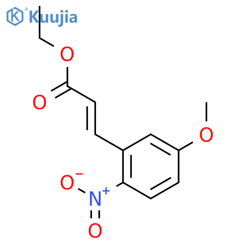 Ethyl 3-(5-methoxy-2-nitrophenyl)acrylate structure