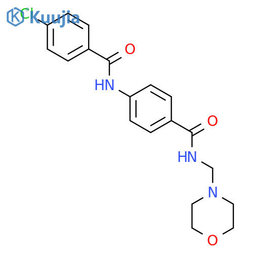 Benzamide, 4-[(4-chlorobenzoyl)amino]-N-(4-morpholinylmethyl)- structure