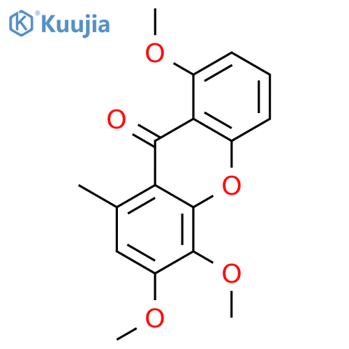 3,4,8-Trimethoxy-1-methylxanthen-9-one structure