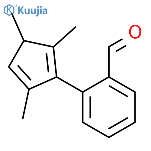 BENZALDEHYDE, 2-(2,3,5-TRIMETHYL-1,4-CYCLOPENTADIEN-1-YL)- structure