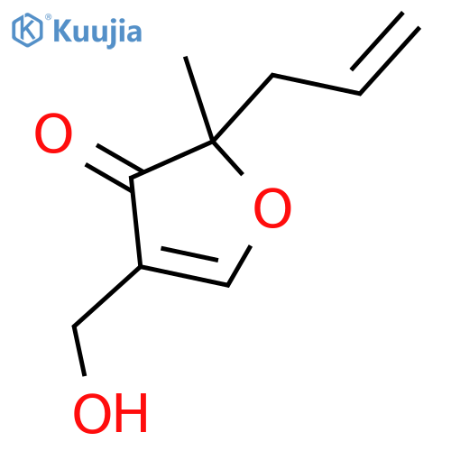 3(2H)-Furanone, 4-(hydroxymethyl)-2-methyl-2-(2-propenyl)- structure