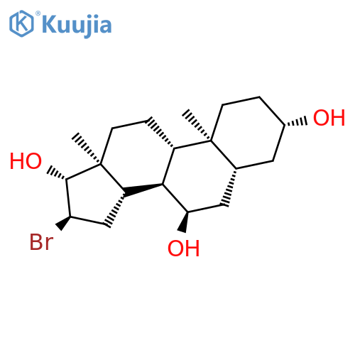 Androstane-3,7,17-triol, 16-bromo-, (3b,5a,7a,16a,17b)- structure
