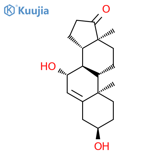 Androst-5-en-17-one, 3,7-dihydroxy-, (3alpha,7beta)- (9CI) structure