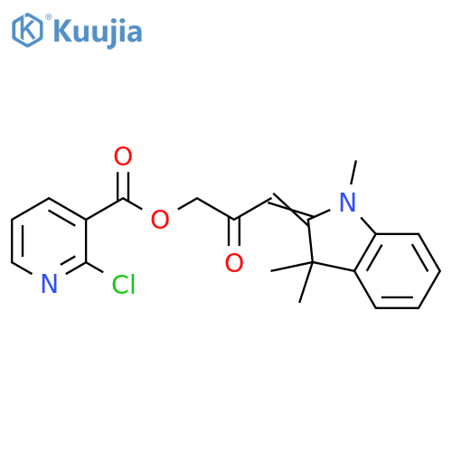3-(1,3-Dihydro-1,3,3-trimethyl-2H-indol-2-ylidene)-2-oxopropyl 2-chloro-3-pyridinecarboxylate structure