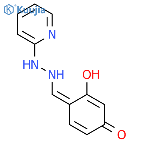 (4e)-3-hydroxy-4-[(2-pyridin-2-ylhydrazinyl)methylidene]cyclohexa-2,5-dien-1-one structure