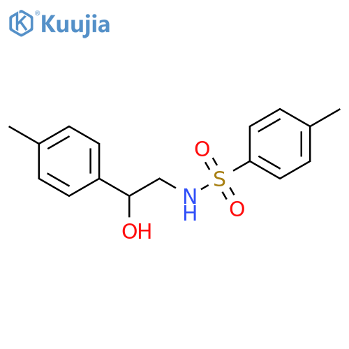 Benzenesulfonamide, N-[2-hydroxy-2-(4-methylphenyl)ethyl]-4-methyl- structure