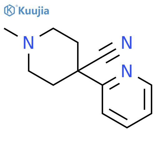 4-Piperidinecarbonitrile,1-methyl-4-(2-pyridinyl)- structure