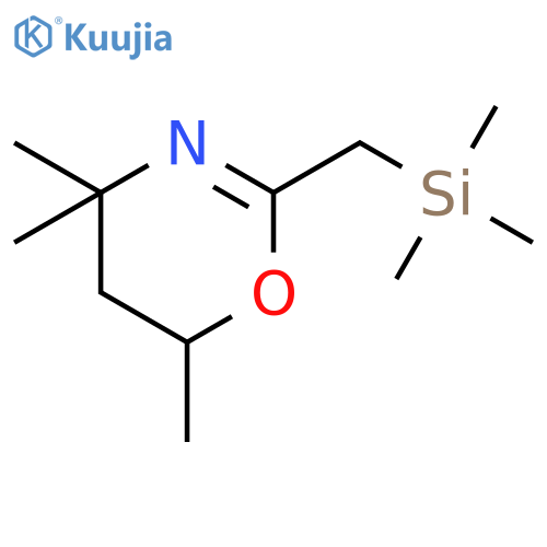 4H-1,3-Oxazine, 5,6-dihydro-4,4,6-trimethyl-2-[(trimethylsilyl)methyl]- structure