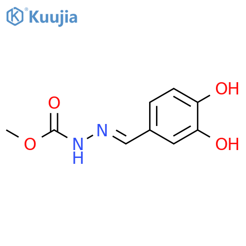 Hydrazinecarboxylic acid,[(3,4-dihydroxyphenyl)methylene]-,methyl ester (9ci) structure