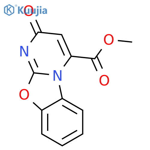 2H-PYRIMIDO[2,1-B]BENZOXAZOLE-4-CARBOXYLIC ACID, 2-OXO-, METHYL ESTER structure