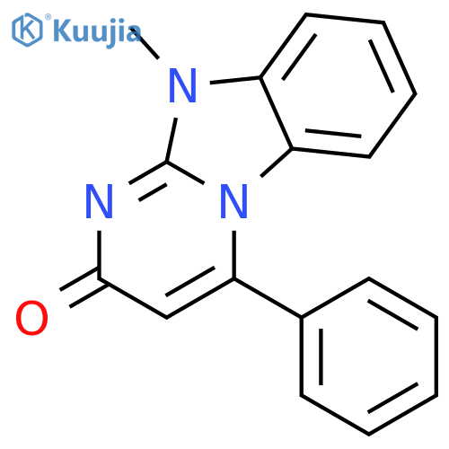 Pyrimido[1,2-a]benzimidazol-2(10H)-one, 10-methyl-4-phenyl- structure