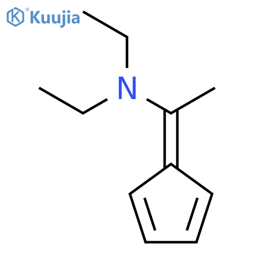 1-(Cyclopenta-2,4-dien-1-ylidene)-N,N-diethylethan-1-amine structure