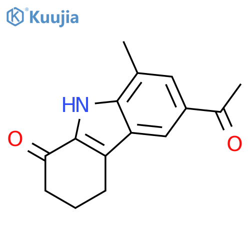 1H-Carbazol-1-one, 6-acetyl-2,3,4,9-tetrahydro-8-methyl- structure
