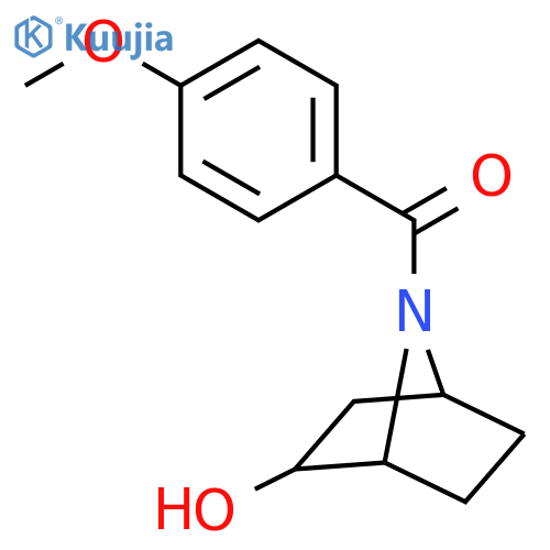 7-Azabicyclo[2.2.1]heptan-2-ol, 7-(4-methoxybenzoyl)-, (1R,2R,4S)- structure
